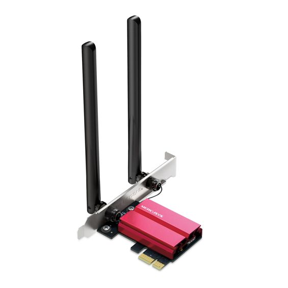 Mercusys AXE5400 Wi-Fi 6E Bluetooth 5.3 PCIe Adapter (Wi-Fi 6E, tri-band, 5400 Mbit/s)-1