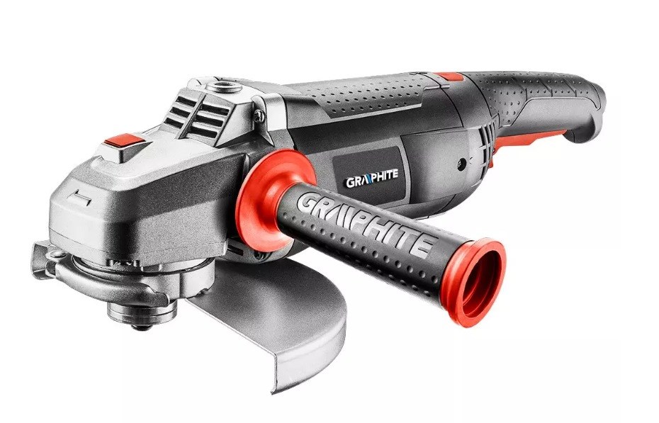 Kutna brusilica GRAPHITE 2350W (promjer diska 230mm, maksimalna brzina praznog hoda 6500 RPM, dužina kabla 3m, težina 4.8 kg)-0