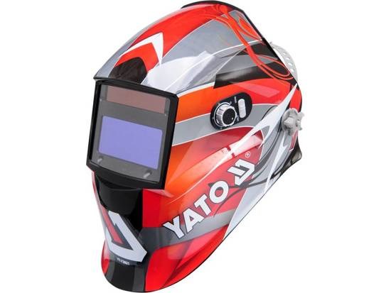 Maska za zavarivanje YATO YT-73921 s automatskim zatamnjivanjem crna, crvena, srebrna-0