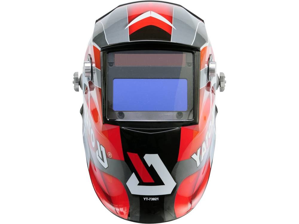 Maska za zavarivanje YATO YT-73921 s automatskim zatamnjivanjem crna, crvena, srebrna-3