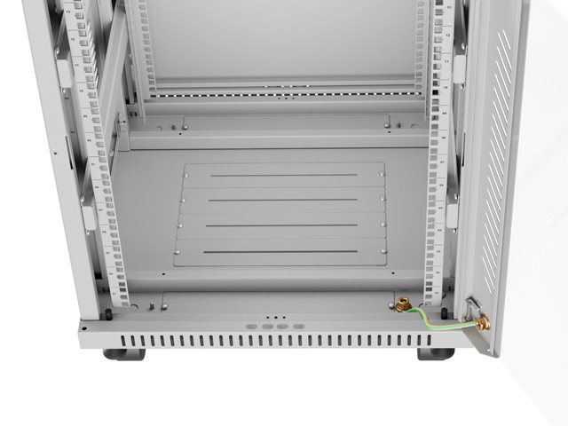 Stalak LANBERG RACK CABINET 19'' FREE STANDING 15U 600X600 (IP20, 2 ventilatora, 1200 kg maksimalna nosivost, sivi)-6