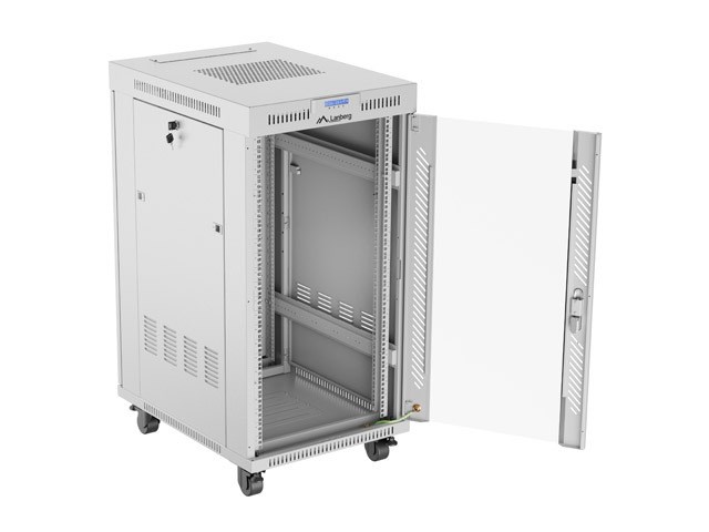 Rack ormar LANBERG WF01-6822-10B (19", 22U, 600x800, samostojeći, crni)-1