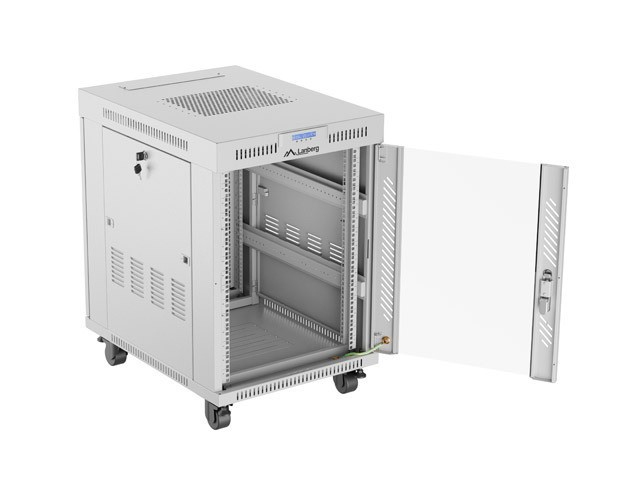 Rack ormar LANBERG 19'' slobodnostojeći 15U 600x800 (Metal, 4 ventilatora, nosivost 1200 kg, IP20, siva boja)-4