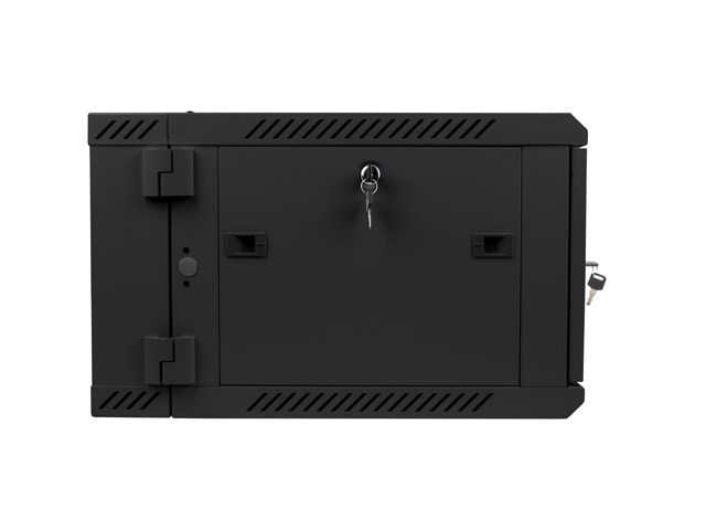 Rack cabinet LANBERG WF02-6606-10B (rack capacity 6U, maximum weight capacity 60 kg, material stainless steel, front door construction tempered glass)-3