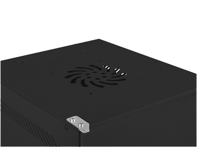 Ormar za montažu na zid LANBERG 10" 12U (280x310, crni)-3