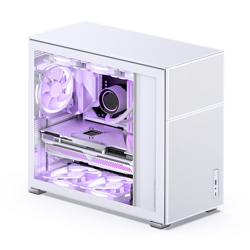 Kućište za računalo JONSBO D41 MESH ATX, staklo - bijelo (podržava ATX, micro ATX, Mini-ATX, 7 proširenih utora, USB 3.2 Gen 2 Type-C)-14