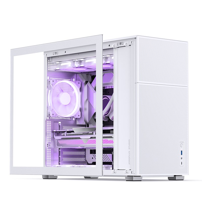 Kućište za računalo JONSBO D41 MESH ATX, staklo - bijelo (podržava ATX, micro ATX, Mini-ATX, 7 proširenih utora, USB 3.2 Gen 2 Type-C)-15