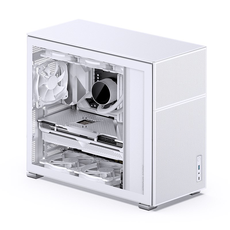 Kućište za računalo JONSBO D41 MESH ATX, staklo - bijelo (podržava ATX, micro ATX, Mini-ATX, 7 proširenih utora, USB 3.2 Gen 2 Type-C)-11