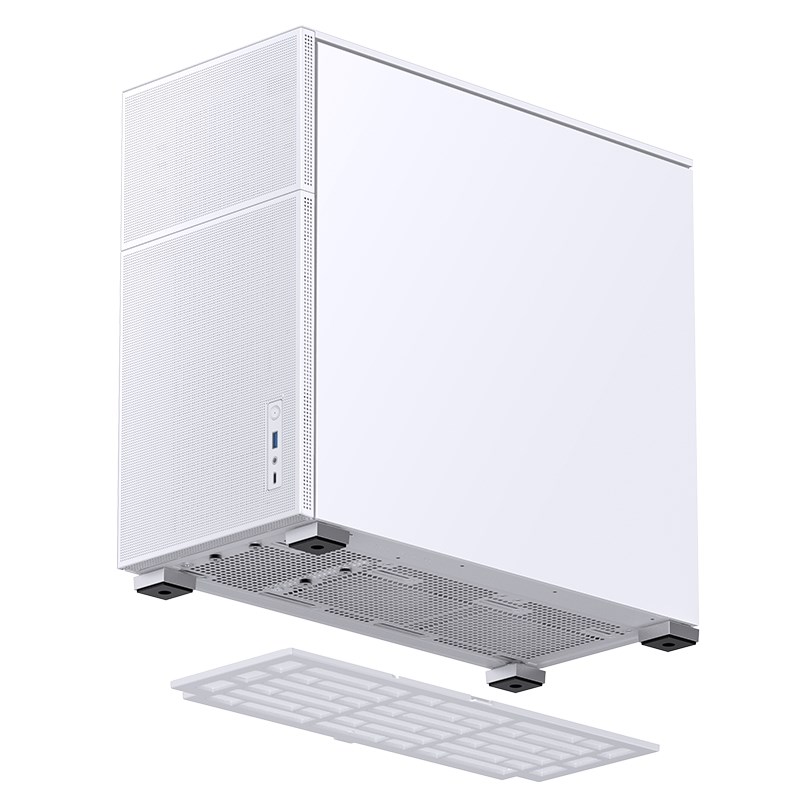Kućište za računalo JONSBO D41 MESH ATX, staklo - bijelo (podržava ATX, micro ATX, Mini-ATX, 7 proširenih utora, USB 3.2 Gen 2 Type-C)-4