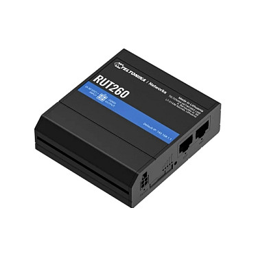 Industrijski LTE router TELTONIKA RUT260 (Cat.6, 300 Mbps, 2x LAN, Wi-Fi, RutOS)