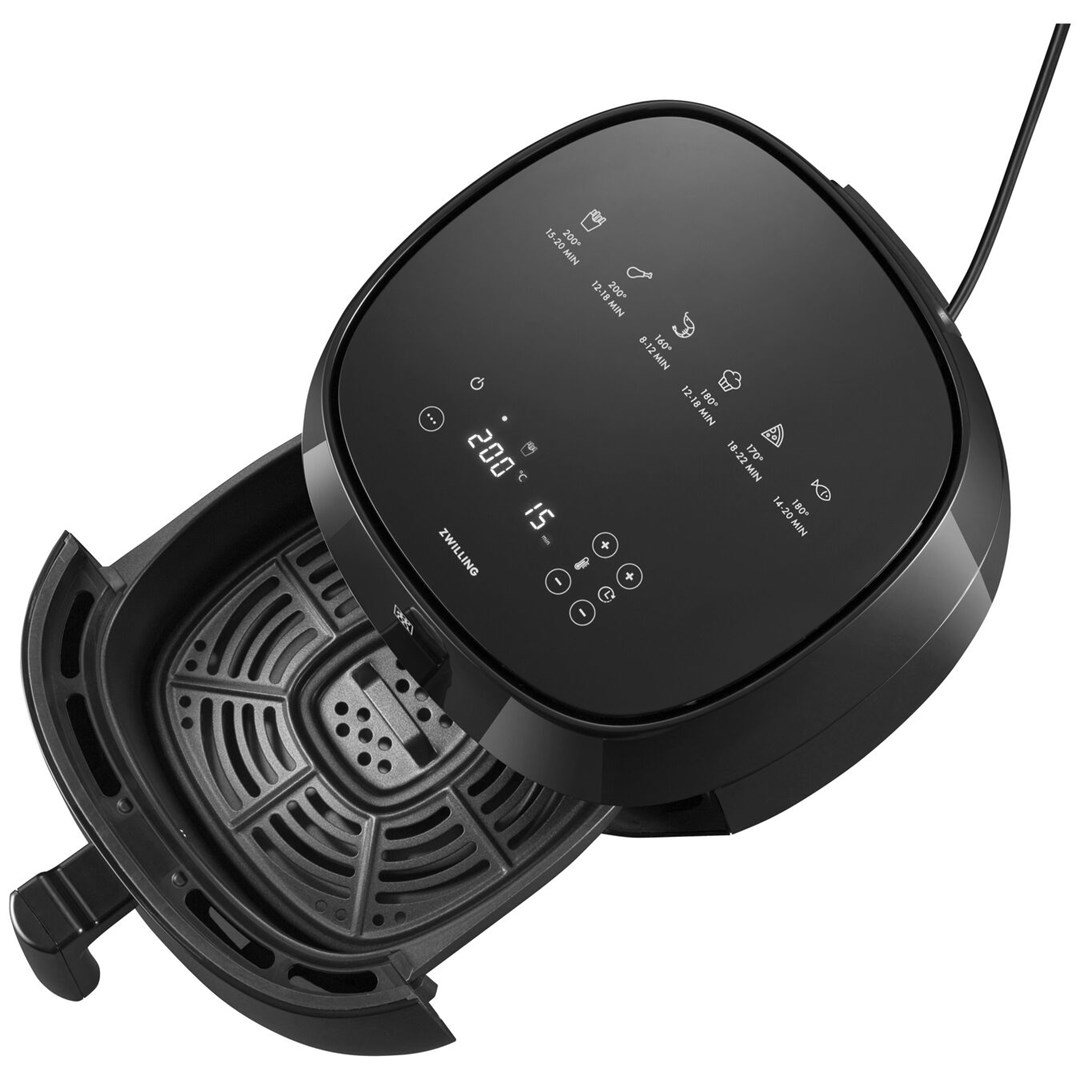 Friteza ZWILLING Electrics 36450-280-0 (Kapacitet 4L, LED zaslon, 6 programa, 1400W, Crna)-1