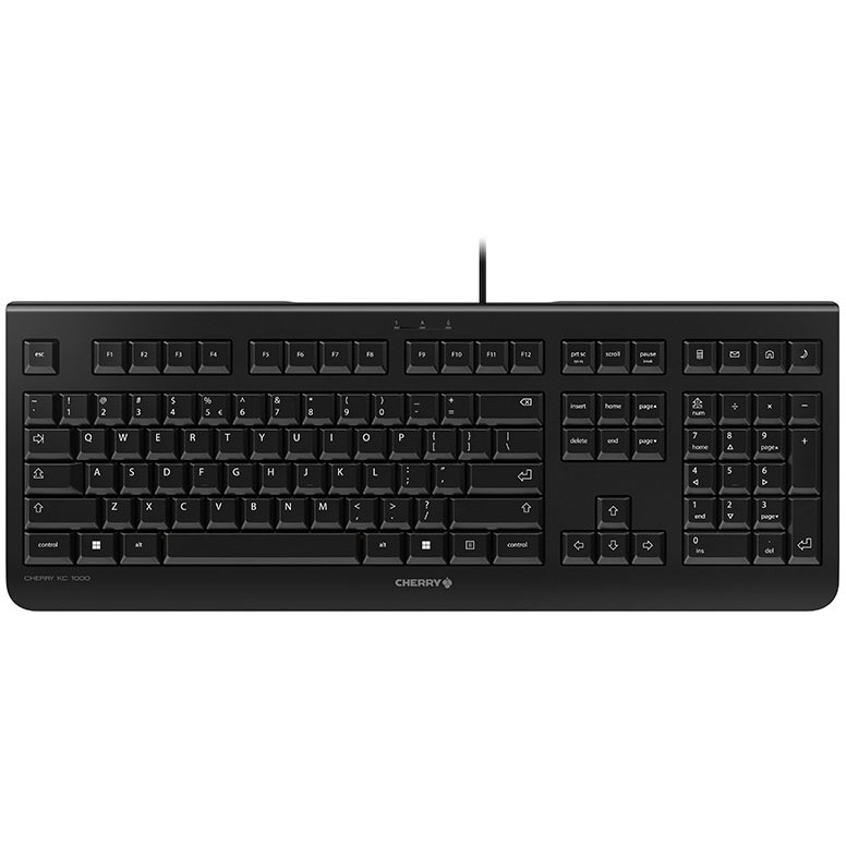 Tipkovnica CHERRY KC 1000 (USA) crna – internacionalna non HR tipkovnica-0