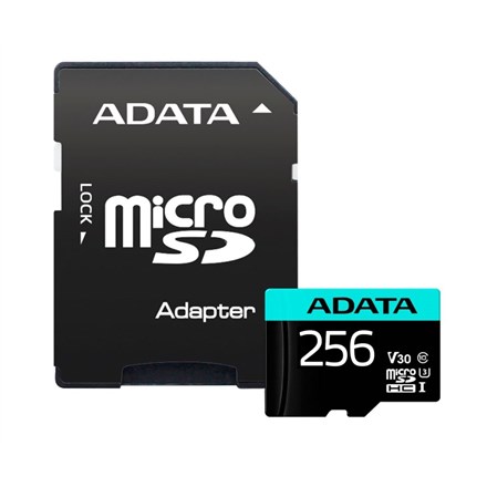 Memorijska kartica ADATA Premier Pro 256GB microSDXC (UHS-I U3, V30, A2, 100/80 MB/s, s adapterom)-1