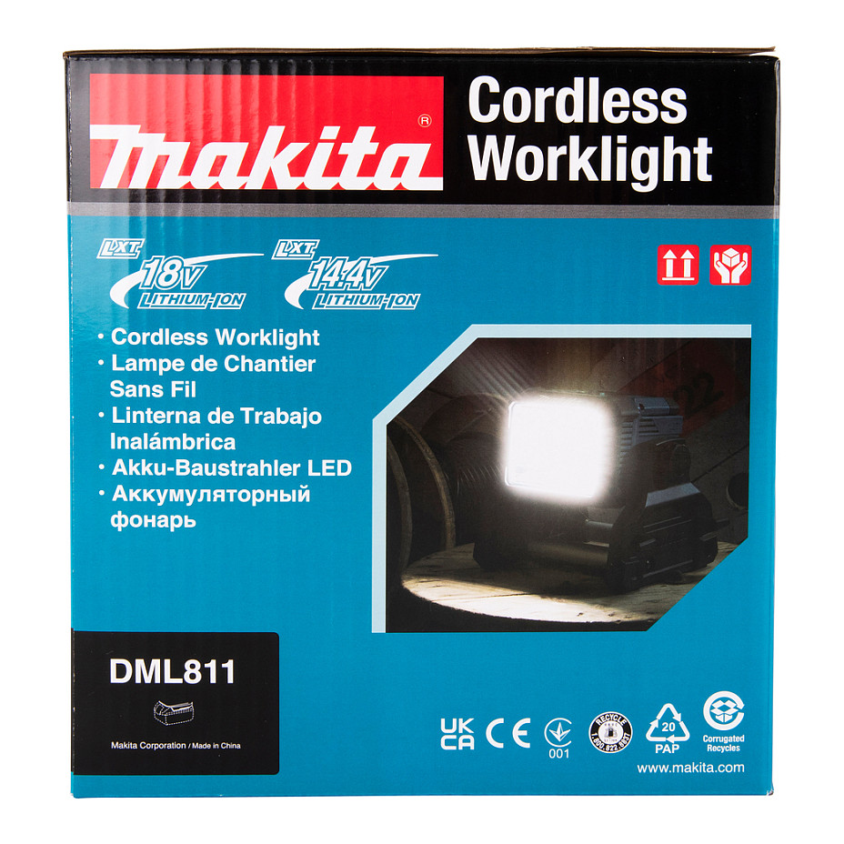 Lamp MAKITA DML811 (18V, 14,4V, LED, 1800lx, 3000lm, AC power)-7