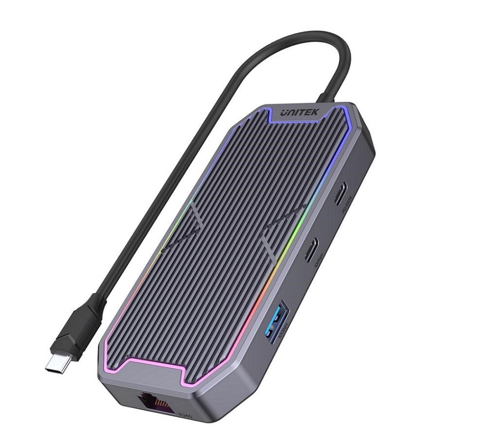 UNITEK D1028A 7-u-1 USB-C Hub (4K@60Hz HDMI, 1Gbps LAN, 100W PD, 10Gbps)-6