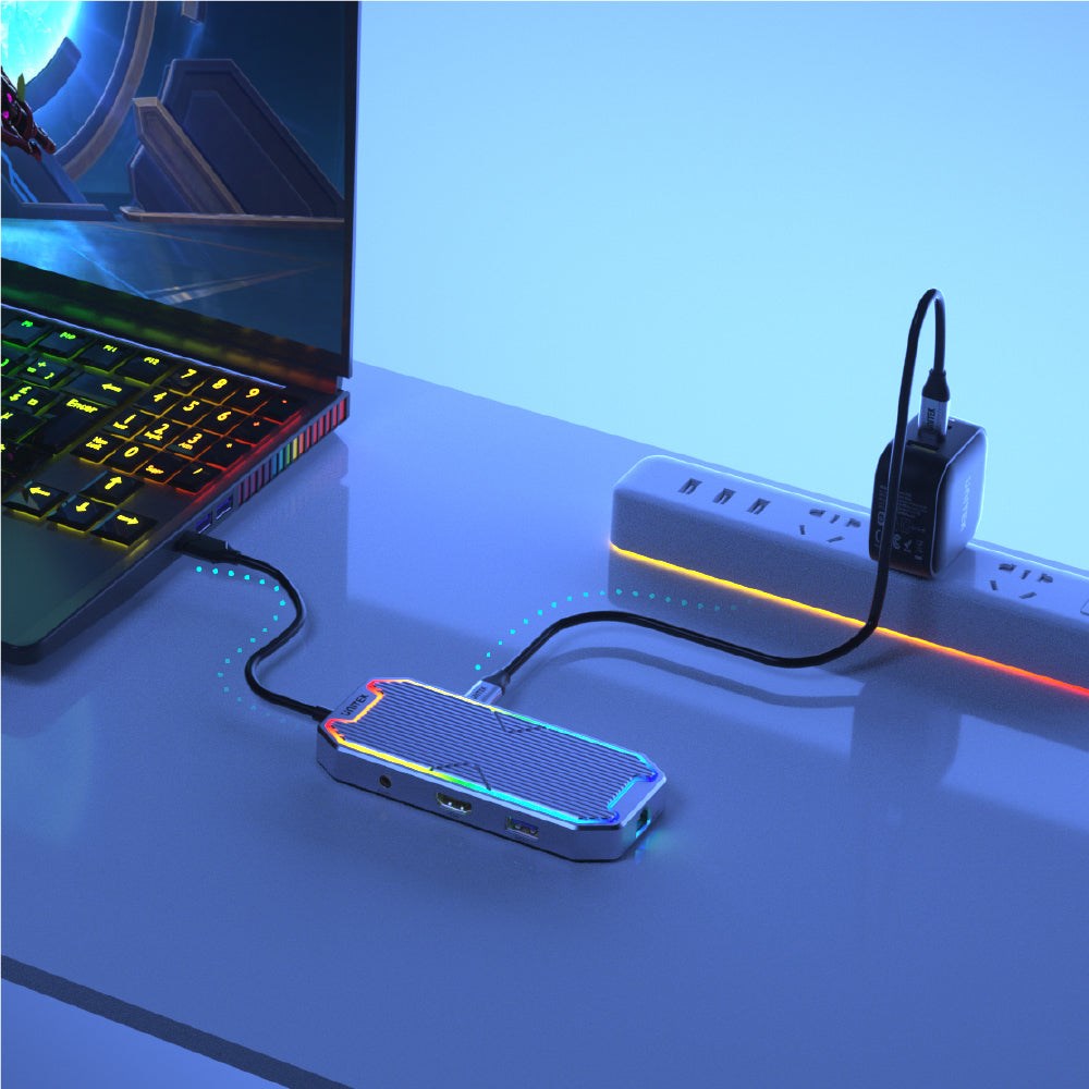 UNITEK D1028A 7-u-1 USB-C Hub (4K@60Hz HDMI, 1Gbps LAN, 100W PD, 10Gbps)-5