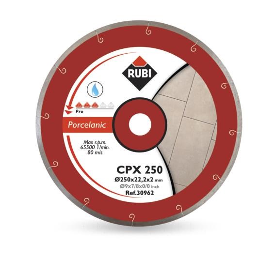 Dijamantna rezna ploča RUBI CPX 200 PRO (200 x 25,4 mm) za porculan-0