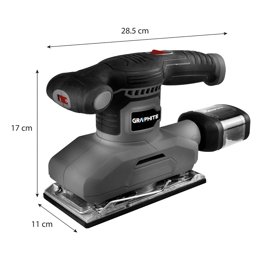 Orbital sander 260W, 90 x 187 mm foot-1