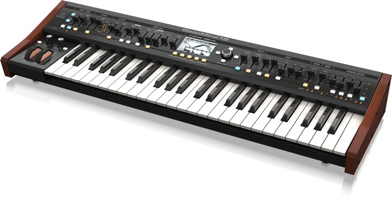 Sintezator BEHRINGER DEEPMIND 12 (49 tipki, analogni, crni, DC napajanje)-2