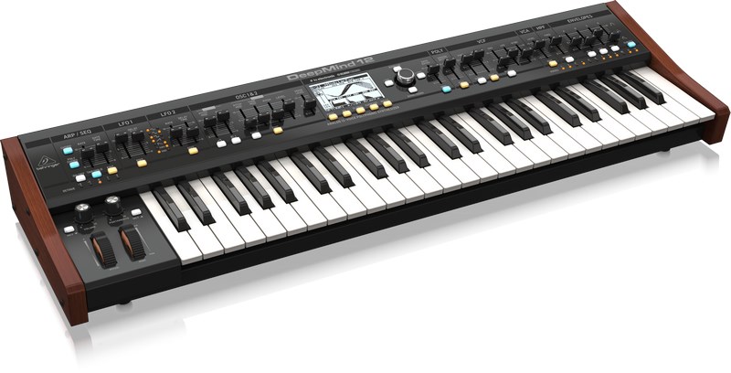 Sintezator BEHRINGER DEEPMIND 12 (49 tipki, analogni, crni, DC napajanje)-1