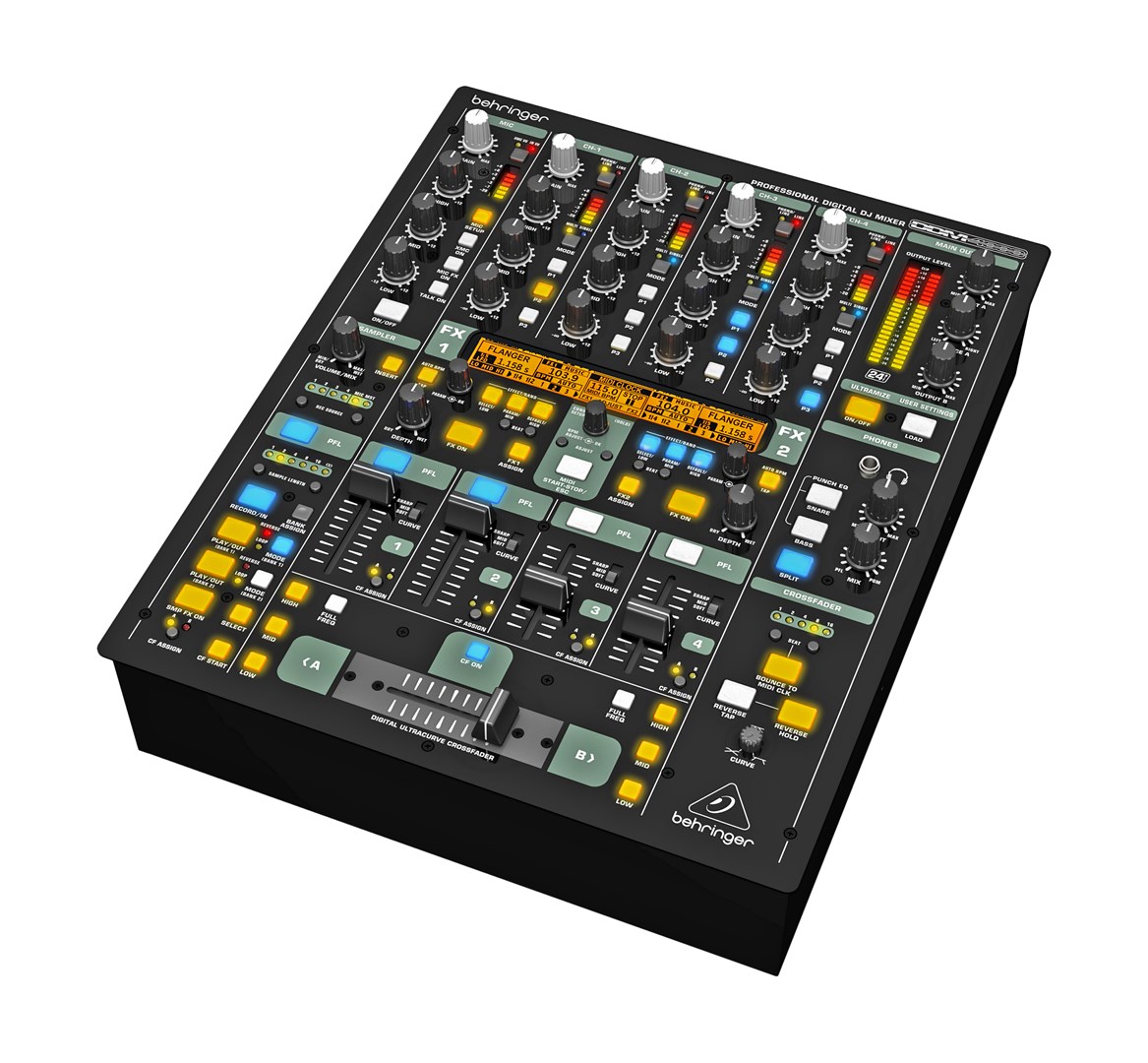Digitalni DJ mikser BEHRINGER DDM4000 (4-kanalni, s efektima)-0
