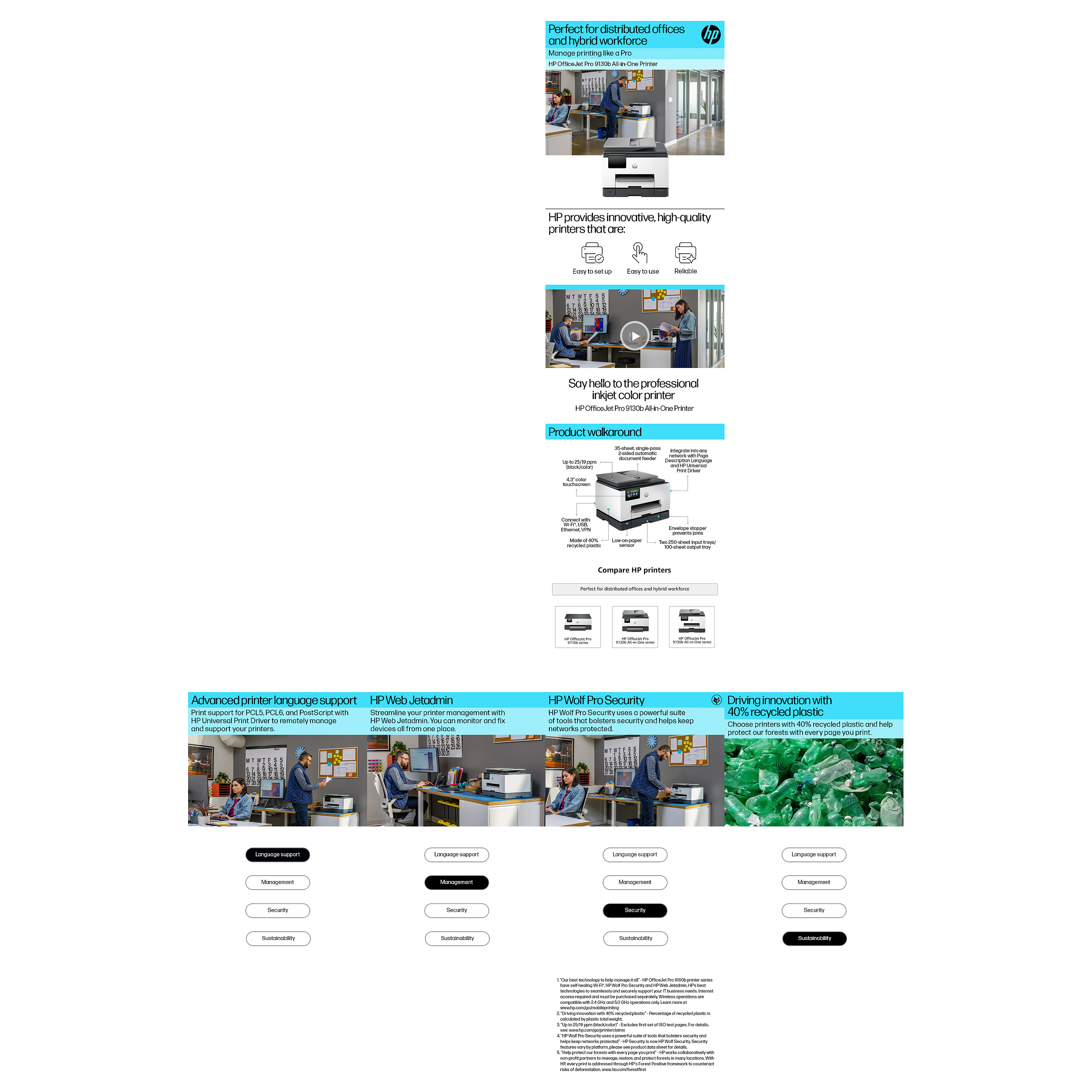 Višenamjenski pisač HP Officejet Pro 9130b All-in-One (crna)-17