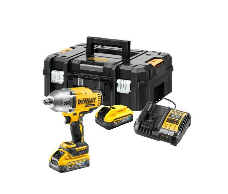 Udaraljka, DEWALT, 18V XR Impact Wrench 1/2 2x5AH PS (s dva akumulatora od 5AH, 18V)