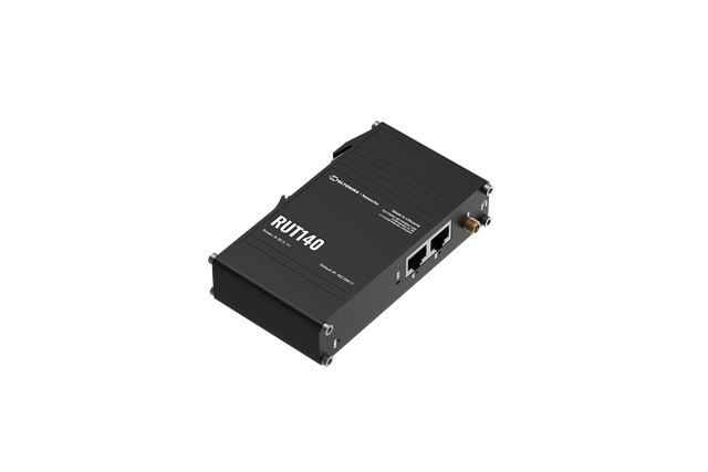 Ethernet router TELTONIKA RUT140 (2 ethernet lan portova, -40 - 70 °C, 10 - 90% vlage, 580 MHz procesor, 128 MB interne memorije, 16 MB flash memorije, OpenVPN podrška)-0