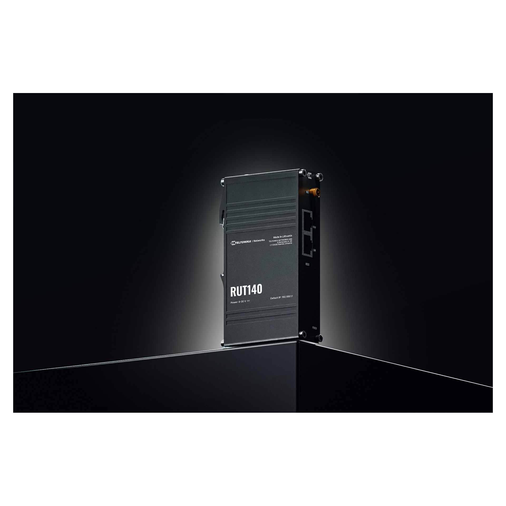 Ethernet router TELTONIKA RUT140 (2 ethernet lan portova, -40 - 70 °C, 10 - 90% vlage, 580 MHz procesor, 128 MB interne memorije, 16 MB flash memorije, OpenVPN podrška)-1