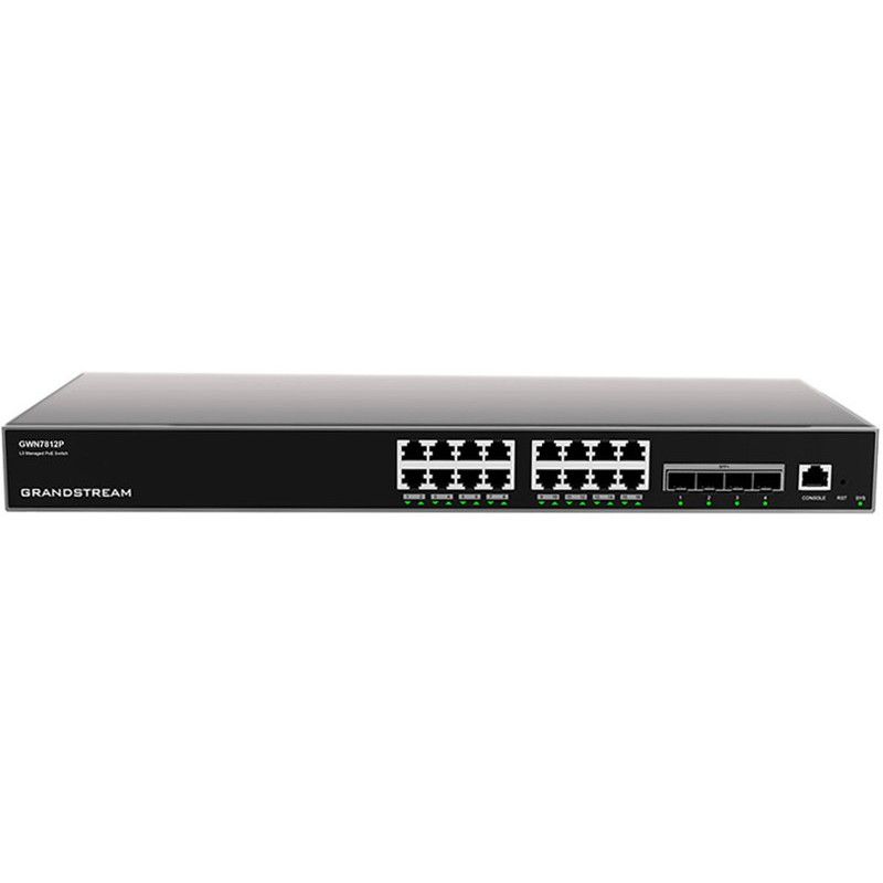 Prekidač GRANDSTREAM GWN7811 (managed, L3, 8x gigabit ethernet, 2x SFP+, 56 Gbit/s, 12 MB, 41.644 Mpps)