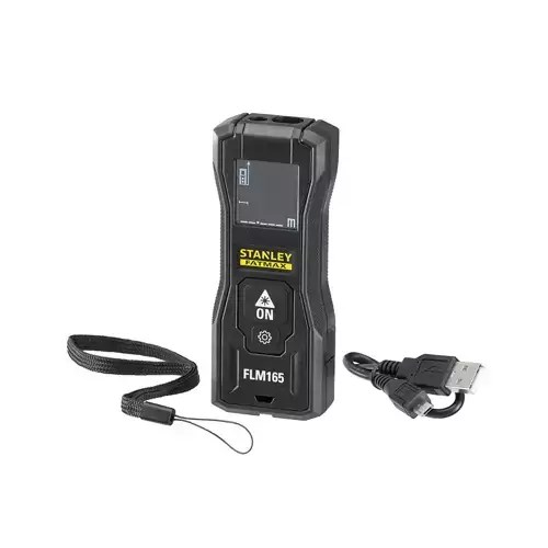 Laserski daljinomjer STANLEY FLM165 (domet 50m, točnost 1.5mm, LCD zaslon, IP40, Li-Ion baterija)-31