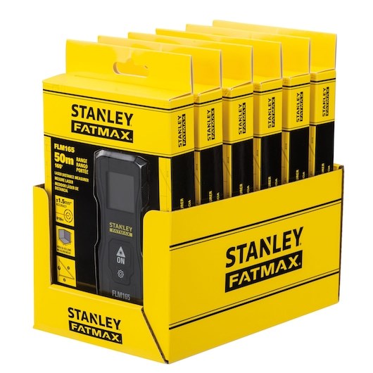 Laserski daljinomjer STANLEY FLM165 (domet 50m, točnost 1.5mm, LCD zaslon, IP40, Li-Ion baterija)-20