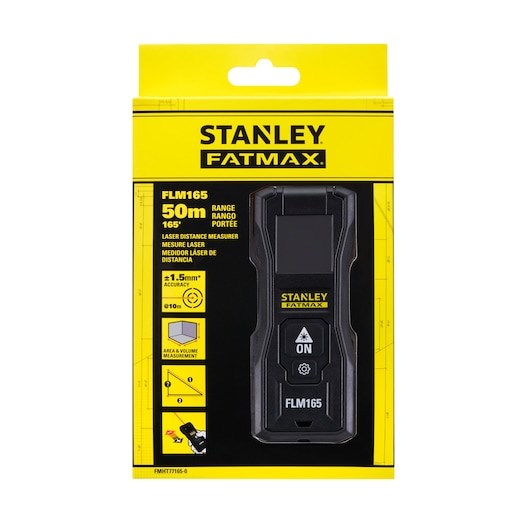 Laserski daljinomjer STANLEY FLM165 (domet 50m, točnost 1.5mm, LCD zaslon, IP40, Li-Ion baterija)-29