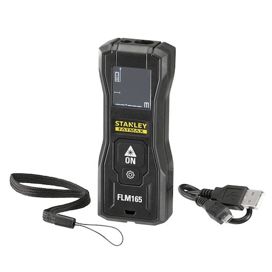 Laserski daljinomjer STANLEY FLM165 (domet 50m, točnost 1.5mm, LCD zaslon, IP40, Li-Ion baterija)-22
