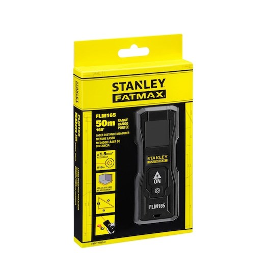 Laserski daljinomjer STANLEY FLM165 (domet 50m, točnost 1.5mm, LCD zaslon, IP40, Li-Ion baterija)-15