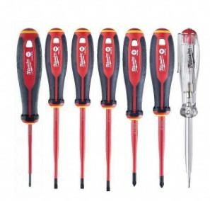 Komplet odvijača MILWAUKEE VDE Tri-Lobe 7 kom (SL/PH, 1000 V)-0