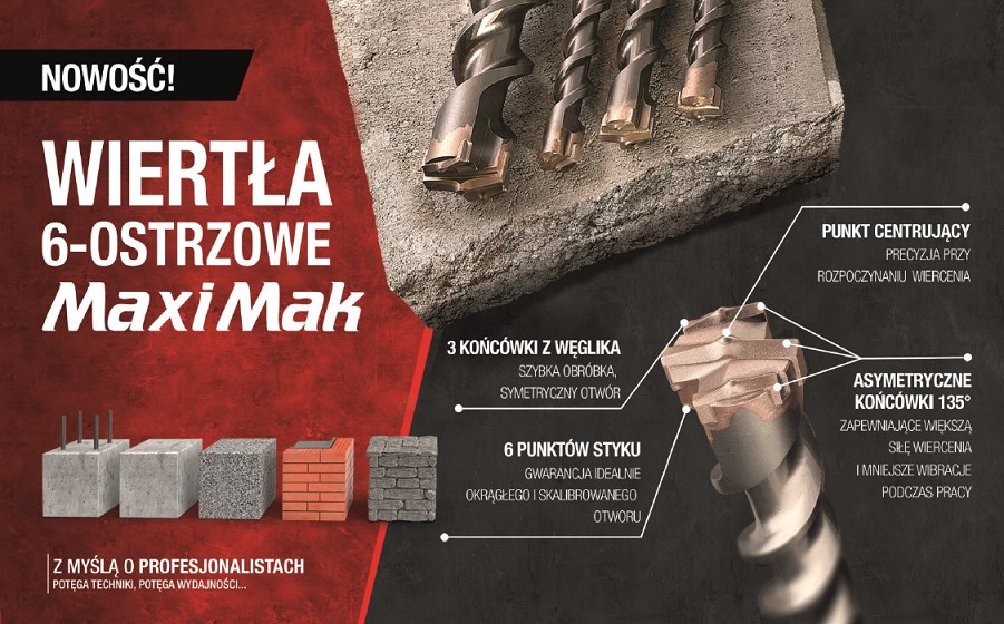 SDS-MAX svrdlo MAKITA P-78188 45x920mm