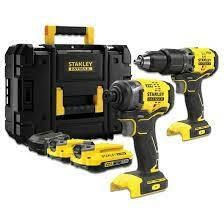 Aku set alata STANLEY FATMAX V20 SFMCK461D2S (Bušilica-odvijač SFMCD715 + Udarni odvijač SFMCF810, 2x 2.0Ah baterija, torba)