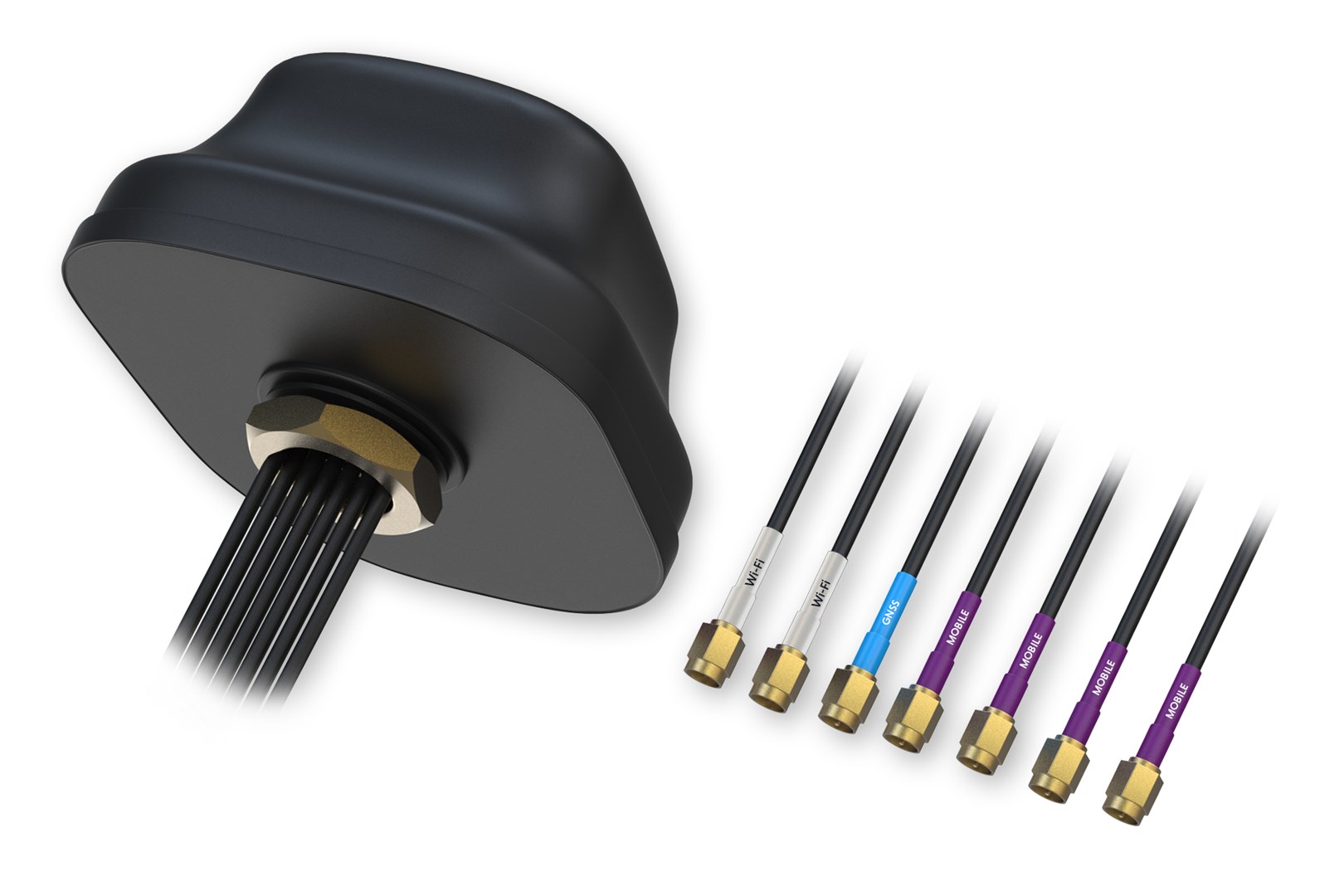 Teltonika COMBO MIMO 5G/LTE/WiFi/GNSS krovna antena (4 dBi, IP67, 3m kabel, SMA)-0