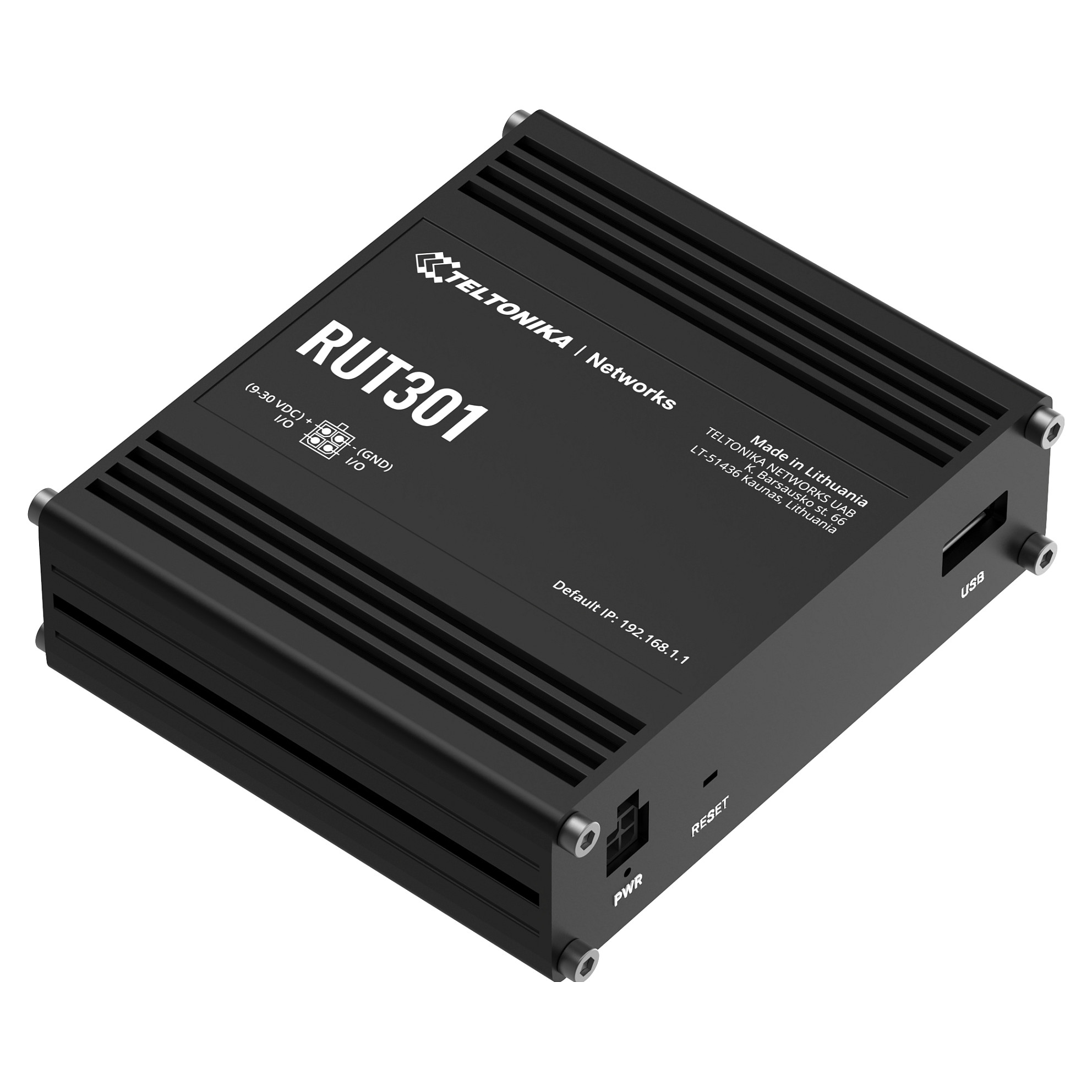 Ethernet Router | RUT301 | No Wi-Fi | 10/100 Mbit/s | Ethernet LAN (RJ-45) ports 5 | Mesh Support No | MU-MiMO No | No mobile broadband-4