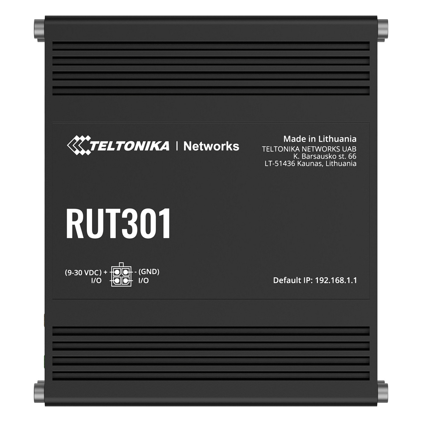 Ethernet Router | RUT301 | No Wi-Fi | 10/100 Mbit/s | Ethernet LAN (RJ-45) ports 5 | Mesh Support No | MU-MiMO No | No mobile broadband-5