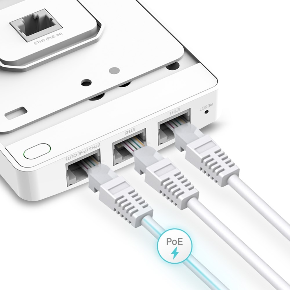 Pristupna točka TP-LINK EAP235-Wall 867 Mbit/s White PoE Support-3