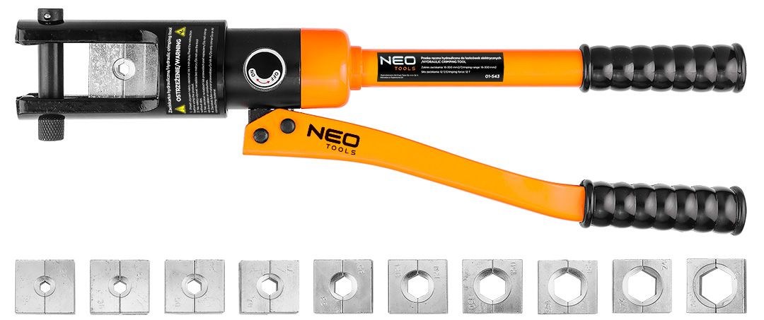 Hydraulic manual crimping tool for electric terminals 16-300 mm