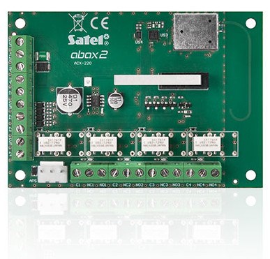 Ekspanzijski modul SATEL ACX-220 (žičani ulazi i izlazi, radna frekvencija 868 - 868.6 MHz, radna udaljenost do 2000 m, zelena boja)