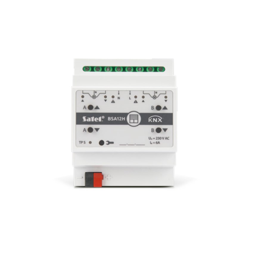 KNX aktuator za rolete SATEL KNX-BSA12H (2-kanalni, 230V AC, DIN)-0