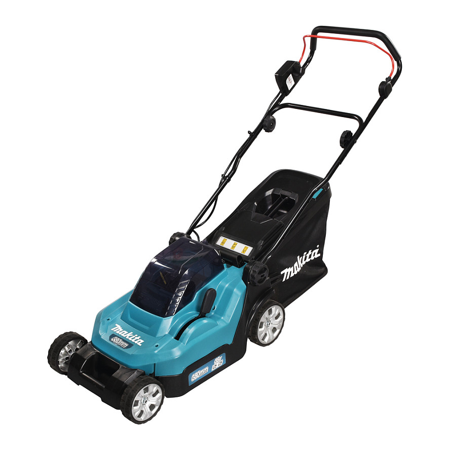 Kosilica na bateriju MAKITA DLM382Z (bežična, širina košnje 38 cm, visina košnje 2.5-7.5 cm, volumen sakupljača trave 40 L)-0