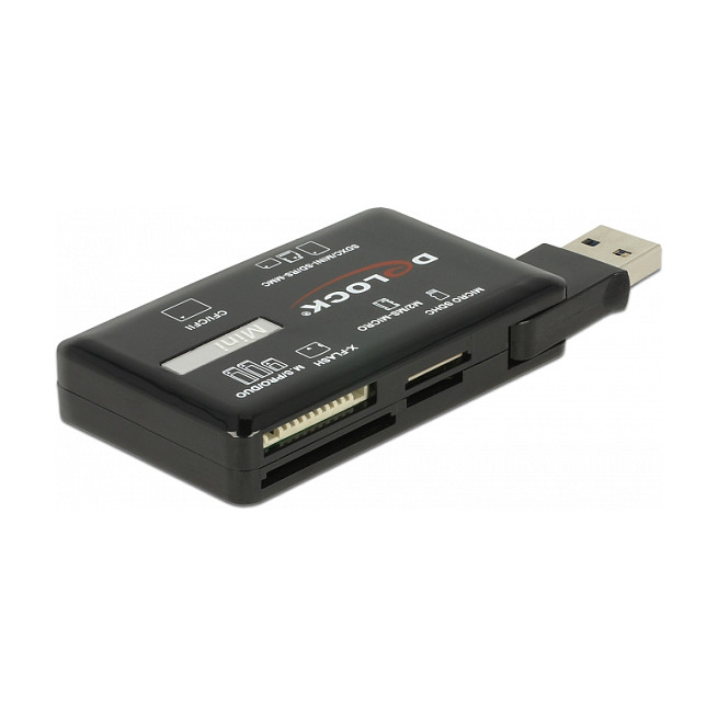Čitač kartica DELOCK All-in-1 USB 3.2 Gen 1 (5 Gbps, 6 utora, Plug & Play)-1