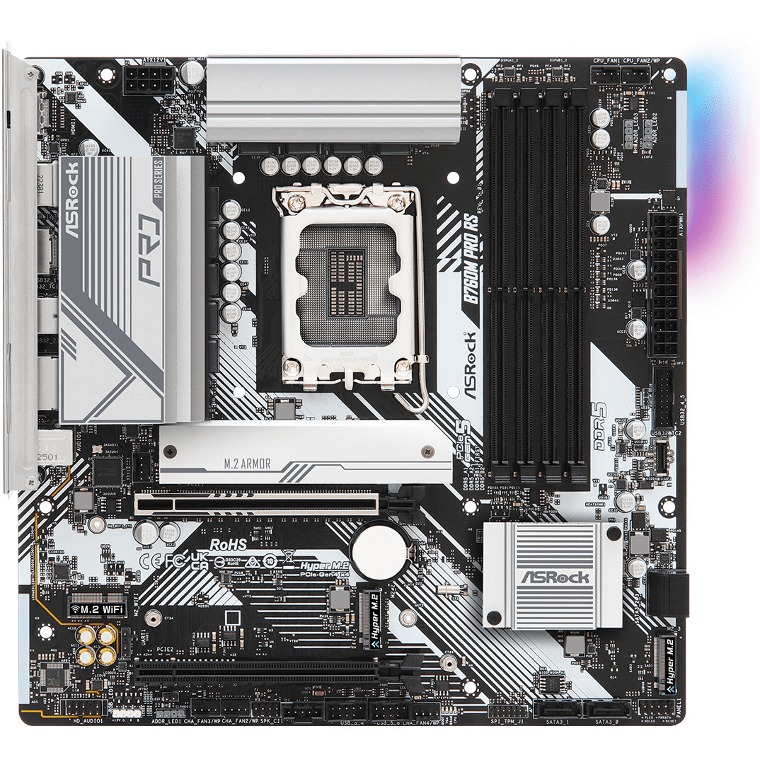Matična ploča ASROCK B760M Pro RS (Intel B760, LGA 1700, micro ATX)-2