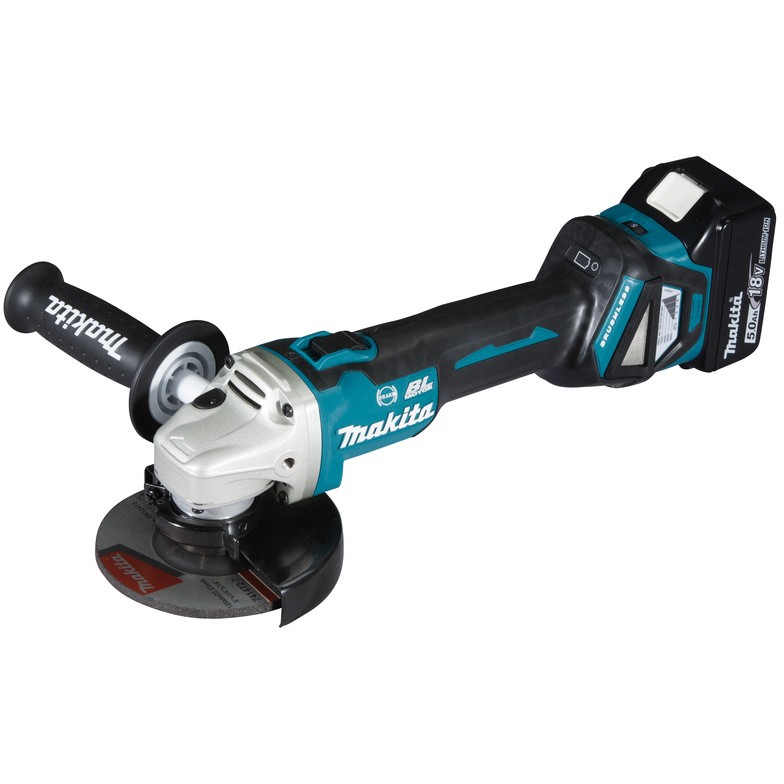 Kutna brusilica MAKITA GA513RTJ 18V, 125 mm, 2x5.0Ah, Makpac