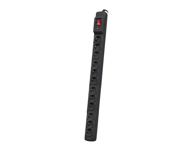 Letva za rack ormar ARMAC MULTI M12/10A (19", 12x utičnica, 3m kabel, vertikalna montaža)-0